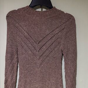 American Eagle Outfitters Brown Long Sleeve Dress